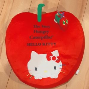 The Very Hungry Caterpillar and Hello Kitty Pillow
